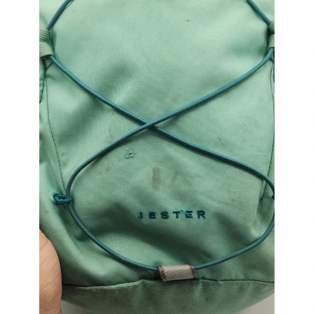 The North Face Women's Jester Backpack Mint Green Teal Daypack Laptop Bag Used